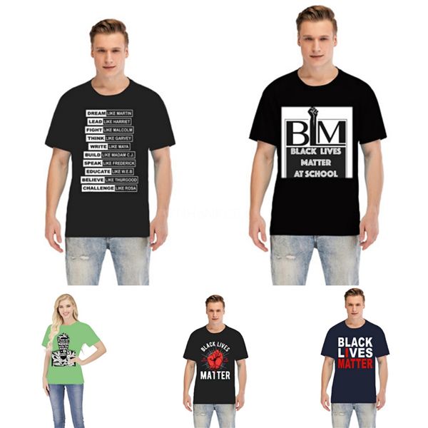 

black lives matter2020 men's designer t shirts 100%cotton round neck short sleeve breathable print letter european style #50125, Gray;blue