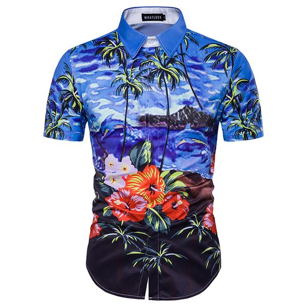 

печать fit мужские рубашки тонкий квадратный воротник рубашки бизнес повседневная одежда офис, White;black