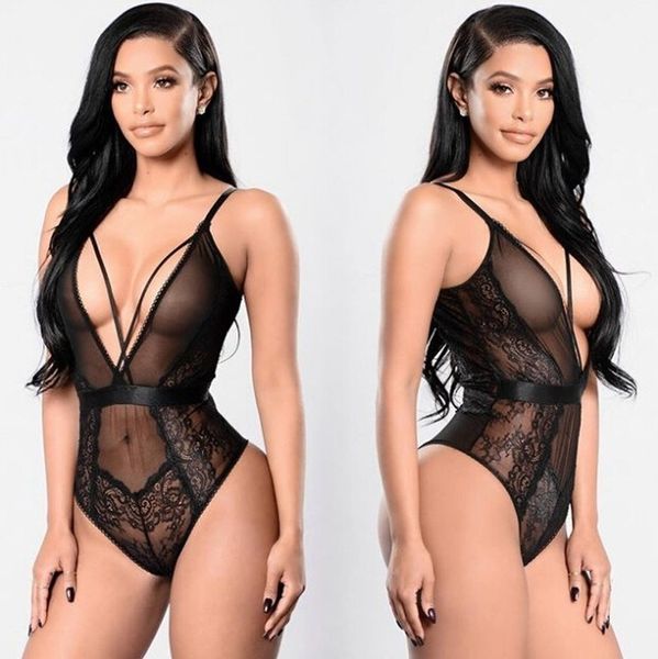 

женская сексуальное белье babydoll teddy lace нижнее белье пижамы стринги nightwear, Black;red