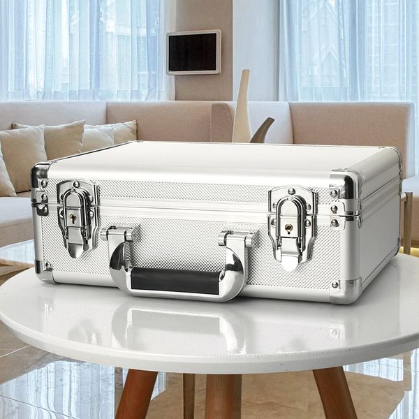 

aluminium flight carry case tool briefcase travel camera storage box with foam