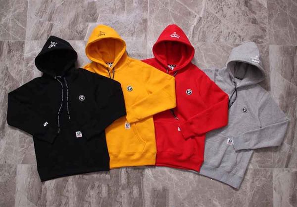 

ape 3458 mens hoodie brand designer hoodie 20 spring luxury embroidery 4 color boutique hoodie hip hop sweatshirt, Black
