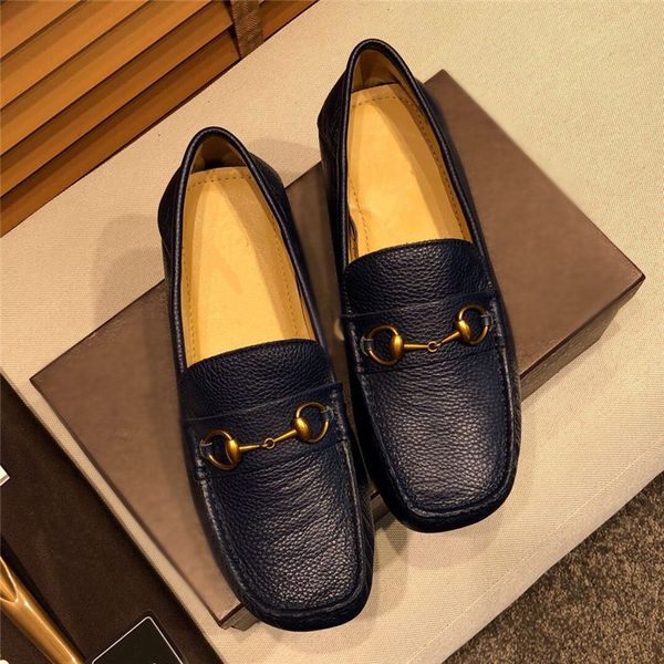 

brand fashion summer style soft moccasins men loafers genuine leather shoes men flats gommino driving shoes, Black