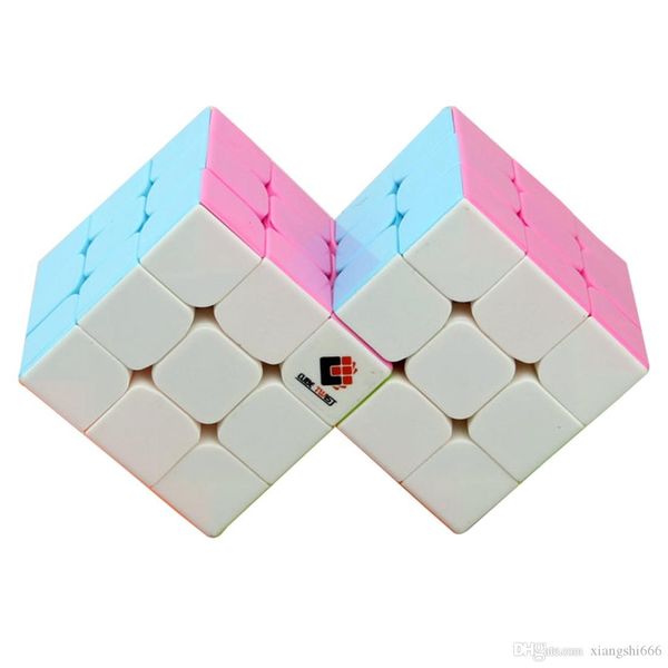 

куб твист двойной 3х3 сиамские магический куб скорость куб головоломка игрушка красочные