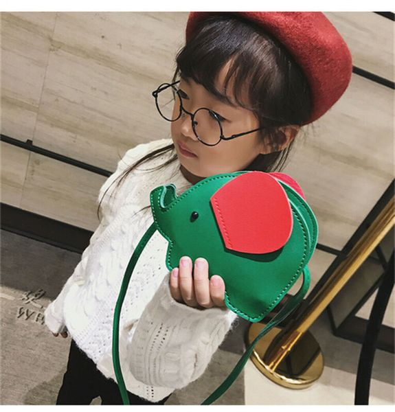 

kid girl cartoon 3d elephant bag crossbody messenger bags children purse satchel