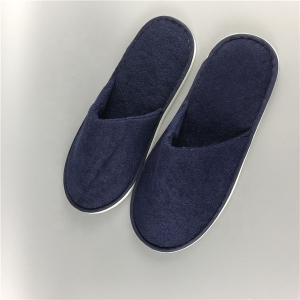 

горячие продажи заказной дизайн полотенце ткань одноразовые тапочки отеля