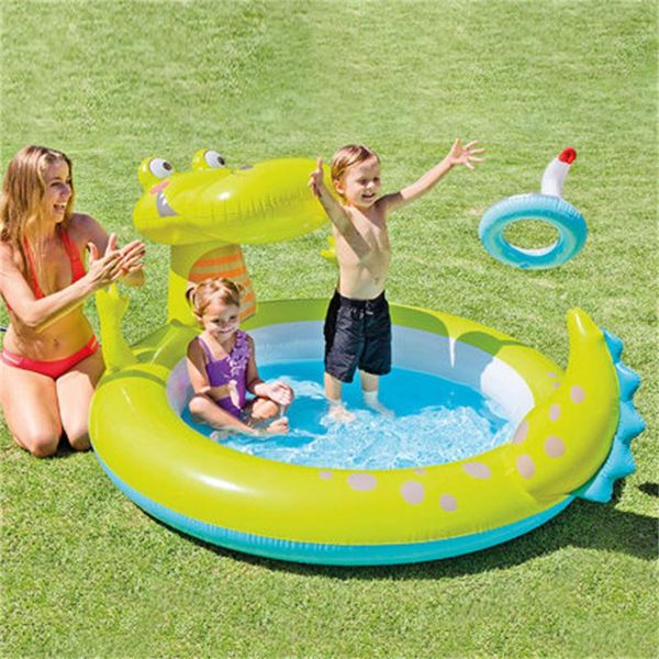 

intex cartoon child inflatable swimming pool family large swim pools ocean ball pool home baby water spray pools