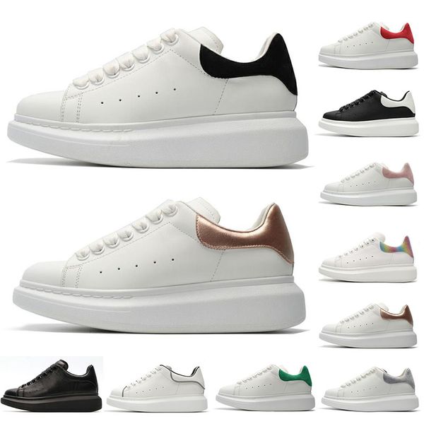 

fashion Designer Luxury Man Casual fitness Shoes Leather Mens Womens White Leather comfortable running Shoes Flat Casual Shoes 36-44