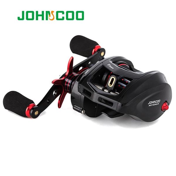 

johncoo bait casting reel big game 13kg max drag sea fishing jig reel 11+1 bb 7. aluminium alloy body jigging fishing