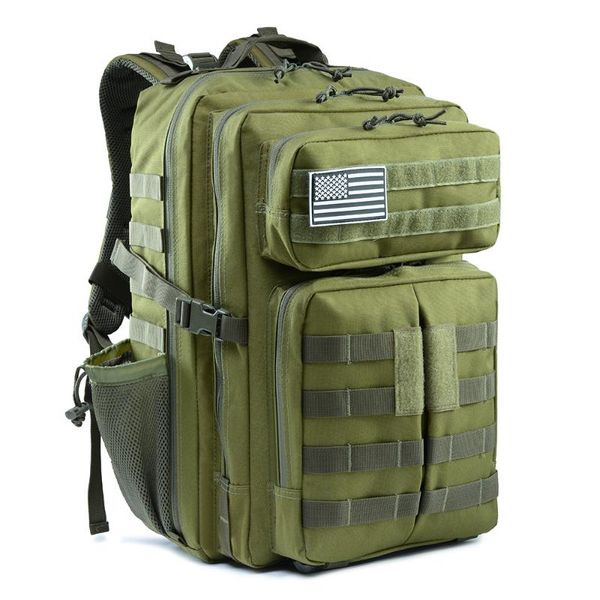 Водонепроницаемый 45L Army рюкзак мужская тактическая сумка на открытом воздухе Путешествия Rucksack Assault Tactical Backpack Camo 3P сумка
