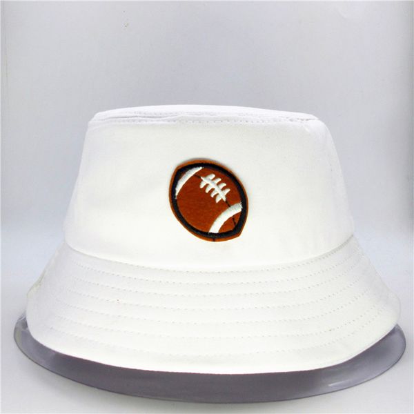 

american football embroidery bucket hat fisherman hat outdoor travel sun cap hats for kid men and women 220
