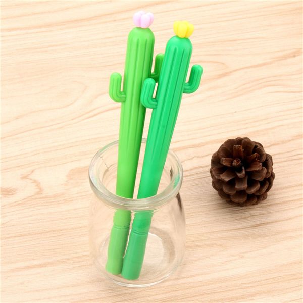 

cactus gel pen cartoon plant neutral pen 0.5mm black ink writing pen school office supplies student gift wholesale