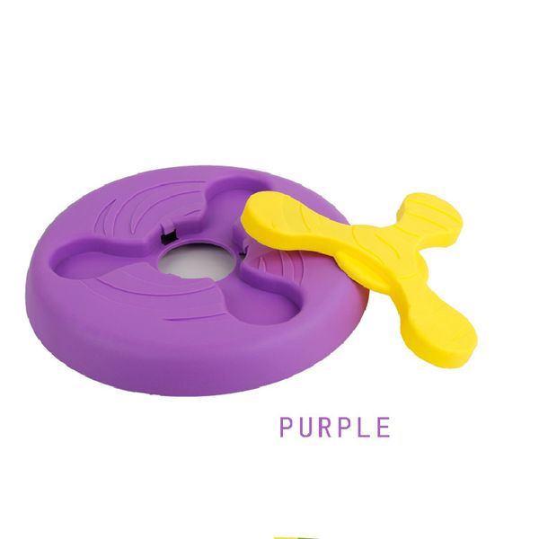 

new design pet toy dog flying saucer toy environmental protection material throwing training bite-resistant plastic dog flying discs toy