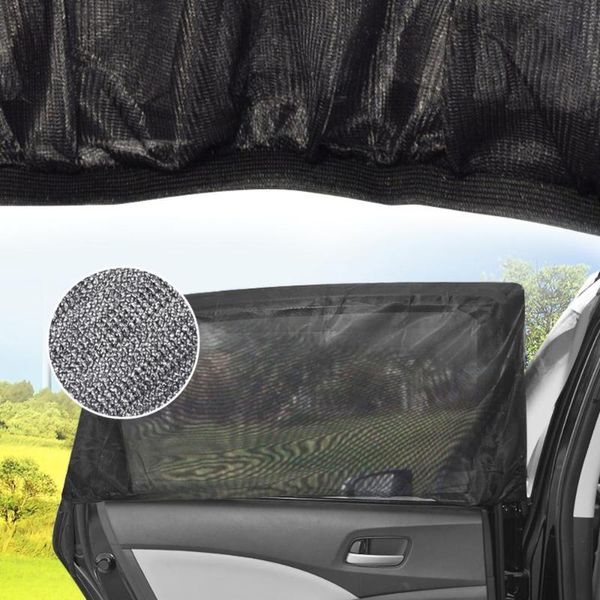 

car sunshade 2pcs sun shade uv protection curtain front /rear window mesh visor summer 120*50cm