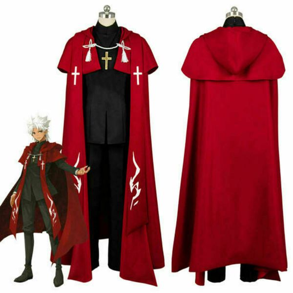 

fgo fate/apocrypha shirou kotomine amakusa tokisada suit cosplay costume, Black;red