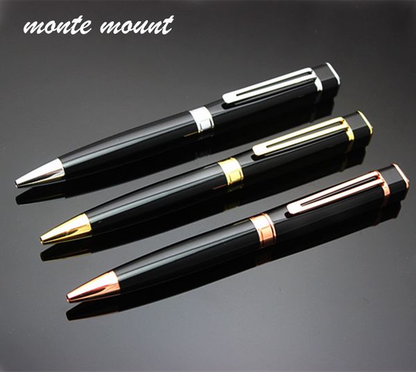 

monte mount diamond rollerball pen metal ballpoint pens with 0.7 mm black refill ing, Blue;orange