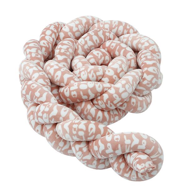

3m mixed colours braided crib bumper knot pillow knot cushion bolster pillow crib baby bed bumper kids nursery decor