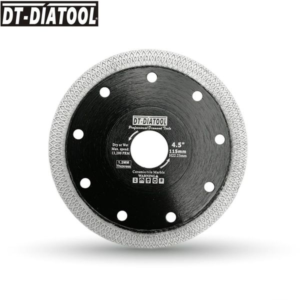 

dt-diatool dia 4.5inch/115mm diamond x mesh turbo superthin saw blades rim segment cutting disc with diamond thickness 1.2mm