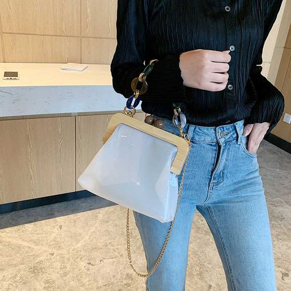 

2020 summer jelly fashion buckle women's handbag crossbody bags for women bolsos mujer handbags women bags