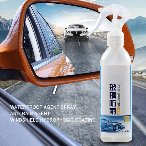 

260ml anti-fog agent waterproof spray front window windshield hydrophobic coating glass anti mist goggles car cleaning