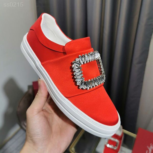 

high version 2020 exquisite european station new casual shoes thick bottom rhinestone square buckle flat bottom shoes women's single sh, Black