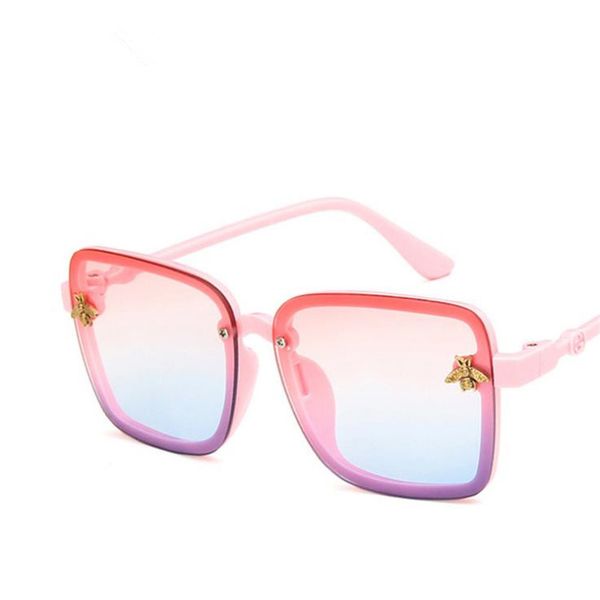 

fashion children spectacles eyewear sun little bee a++ glasses anti-uv adumbral kids travel goggle eyeglasses personality sunglasses ba qbgw, White;black