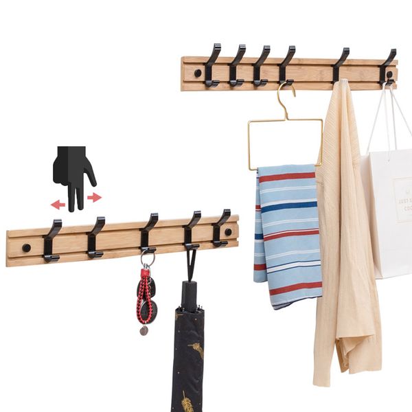 

hooks & rails nordic fashion style bedroom furniture coat rack clothes hanger living room closet wooden hat racks wall hook