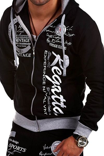

new hooded men clothes hip hop casual hoodies sweatshirts men print street style fashion clothing cotton comfortable coat, Black