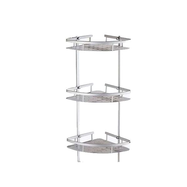

antique space алюминиевый уголок полка матовый ванной полки silver косметическое полка 3 layers аксессуары для ванной комнаты продукты