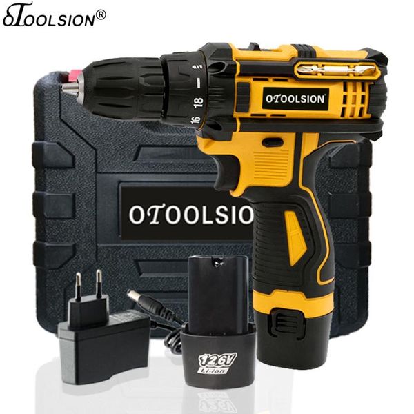 

new battery screwdriver electric drill 12.6v power tools rechargeable drill cordless screwdriver for woodworking home