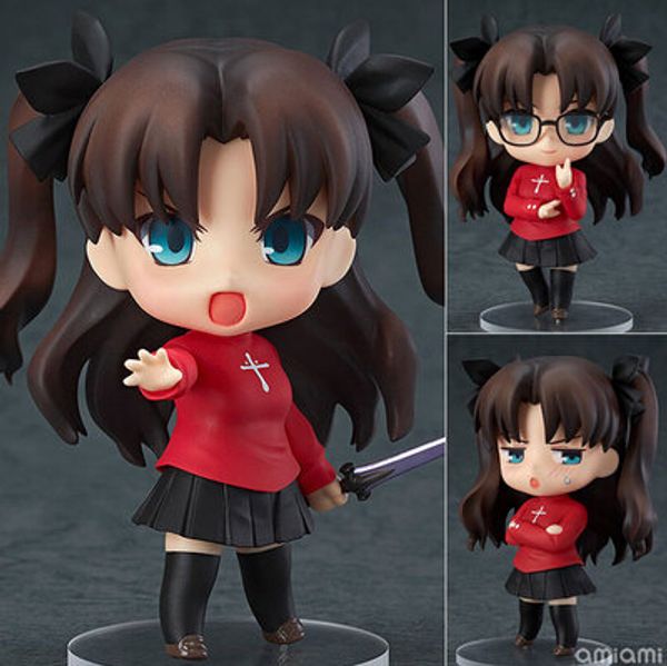 

new 10cm fate stay night tohsaka rin the holy grail war fate/zero saber action figure toy christmas gift collectors t200603