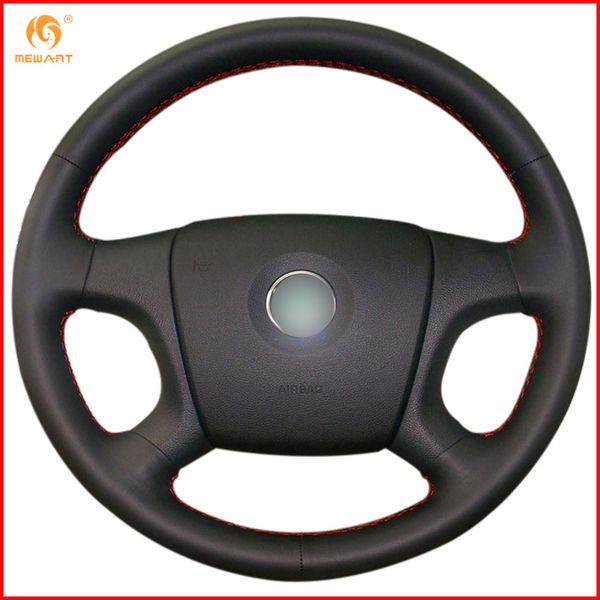 

mewant for old octavia 2005-2009 fabia 2005-2010 black micro fiber artificial leather car steering wheel cover accessories