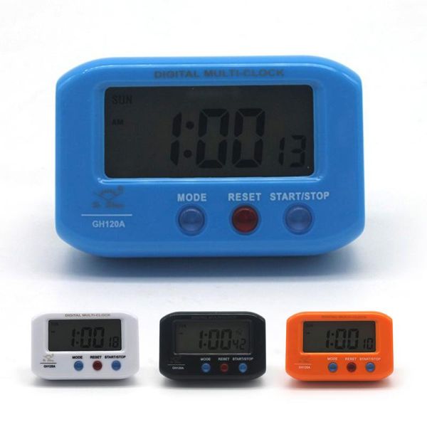 

led alarm portable electronic clock with multi-function electronic clock such as luminous date alarm