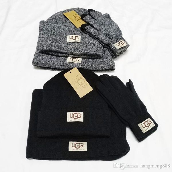 

2019 quality men and women de igner hat carf et winter knitted beanie warm carve hat gorro neck letter de ign hat neckerchief