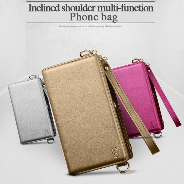 

для iphone 11 про макс кожи телефон случае многофункциональный бумажник мобильного телефона случае с банковской карты solt женщина крест тел