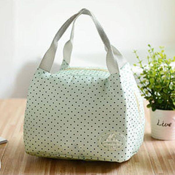 

new fashion portable lunch bag picnic carry storage bag travel picnic pouch, Blue;pink