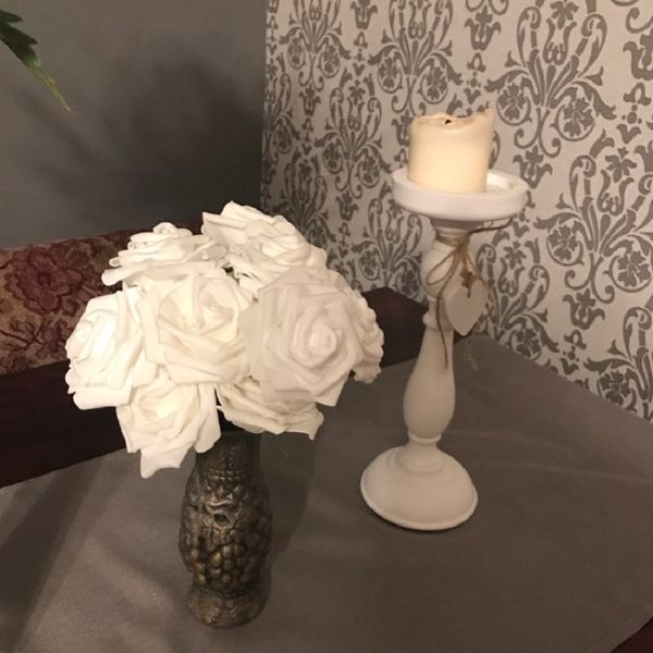 

10heads 8cm artificial pe foam rose bouquet bridal fake flower wedding birthday party home decor scrapbooking diy craft supplies