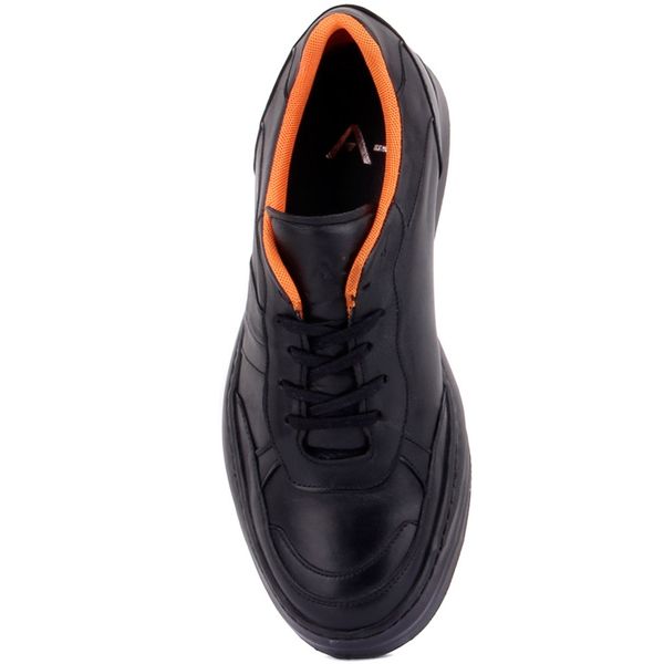 

sail-lakers black leather men 's casual shoes