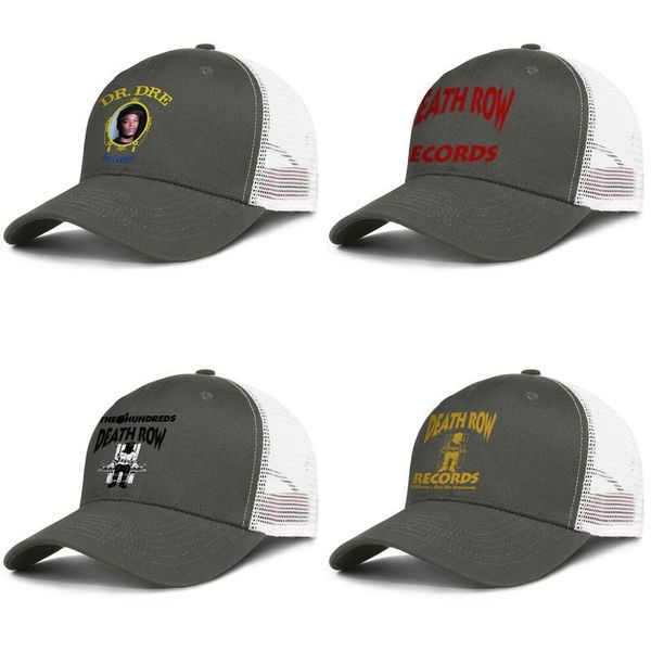 

ripple junction death row records foil logo army-green mens and women trucker cap baseball styles designer sports mesh hats logo type, Blue;gray