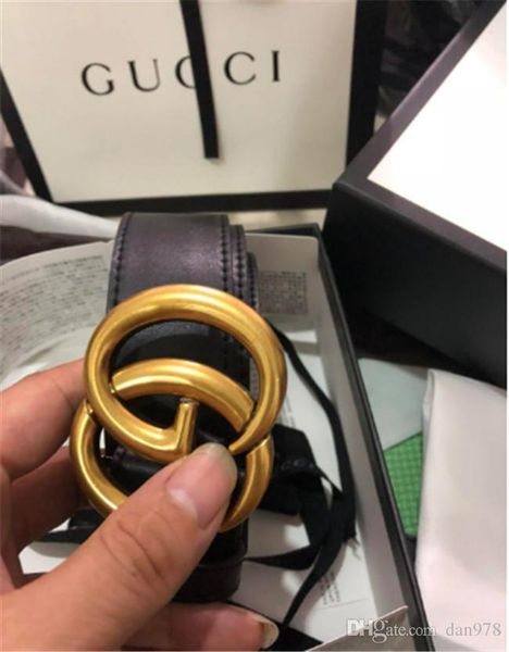 

2018 fa hion brand de igner real leather belt men women luxury pearl buckle belt ca ual wai tband with, Black;brown
