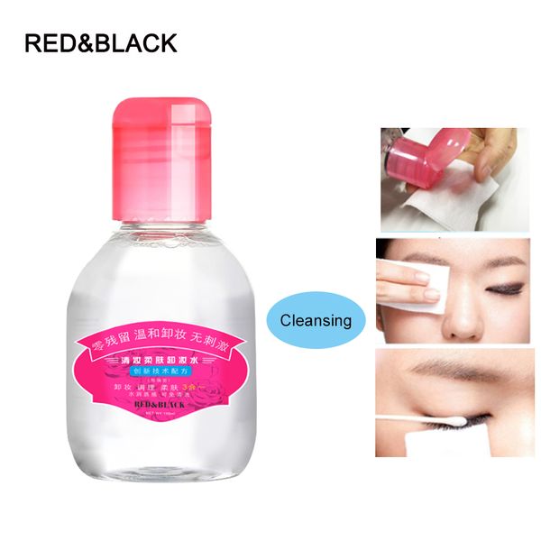 

redblack очищающая жидкость radiant remover 100 мл для снятия макияжа глубокие чистые глаза губы лица мягкий чистый уход за кожей косметичес