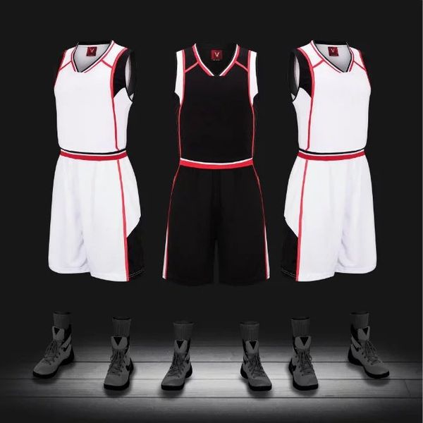 

discount men training basketball sets with shorts uniforms reversible basketball jerseys for that home and away look kits sports a27-9, Blue;black