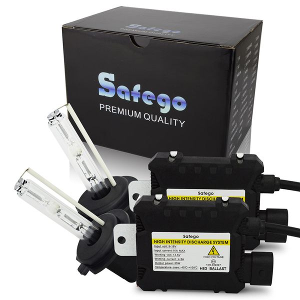 

safego 55w hid xenon light kit h7 h4 h1 h3 h8 h9 h10 h11 h13 880 881 h27 9004 9005 9006 hid conversion kit 4300k 6000k 8000k