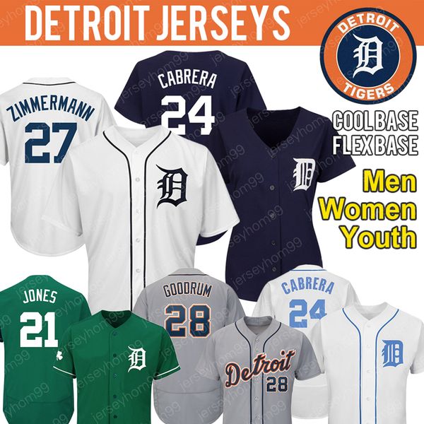 

Custom Tigers Niko Goodrum Jersey Miguel Cabrera Zimmermann Josh Harrison Victor Reyes Daniel Norris JaCoby Jones Reyes Baseball Jerseys