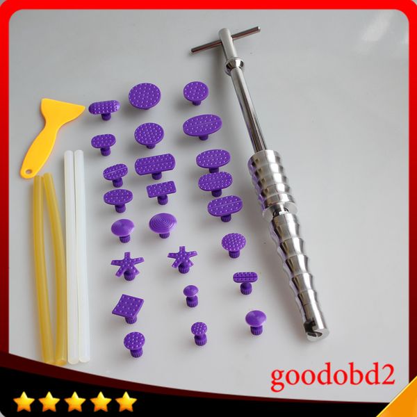 

car pdr tool kit dent removal paintless repair tools 2 in 1 slide hammer dent puller removal tools glue tabs with 4x glue sticks