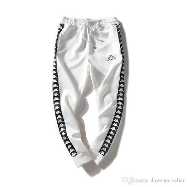 

Mens Дизайнер sportpants Luxury Jogger Брюки каппы Новые Фирменные Drawstring Спортивные штаны Высокие брюки Мода Дизайн бегуны