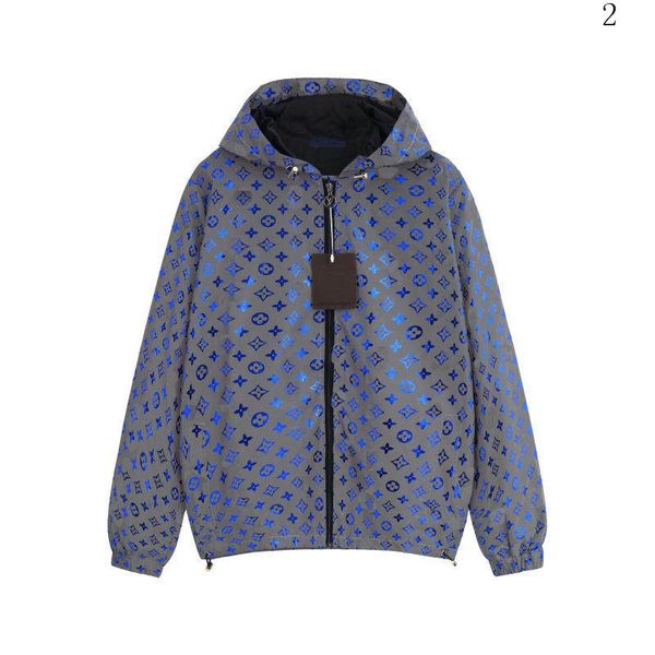 

mens designer jacket hooded spring autumn brand coat zipper pocket letters print fashion style for men and women luxury windbreaker jacket22, Black;brown