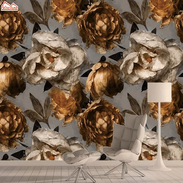

wall paper papers home decor 3d wallpaper mural wallpapers for living room vintage floral peony self adhesive walls murals rolls