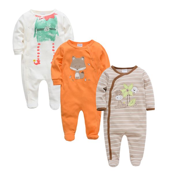 

kavkas baby boy clothes newborn full sleeve o-neck romper set infant costume baby clothing roupa de bebes infantil, White