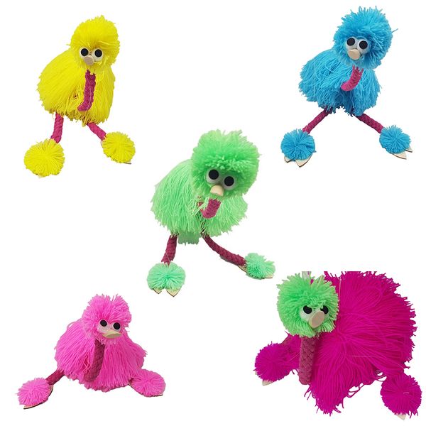 

36cm/14inch decompression toy marionette doll muppets animal muppet hand puppets toys plush ostrich marionette doll for baby 5 colors z1096