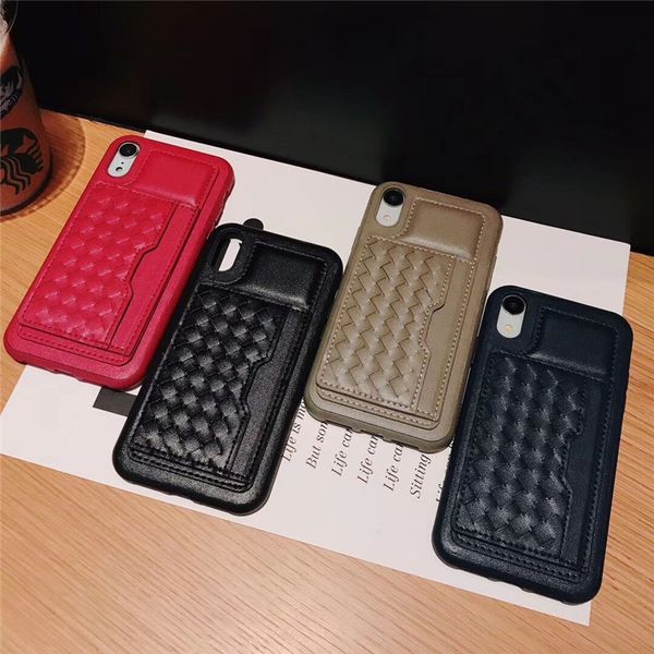 

new case for x xs max xr 8/7 plus branding phone case card kickstand designer premium trend shockproof leather mobile shell protective cover